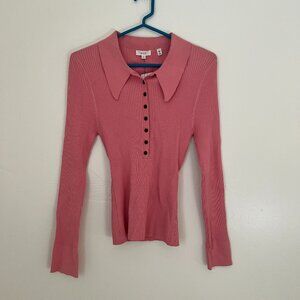 NWT ALC Pink Ribbed Top